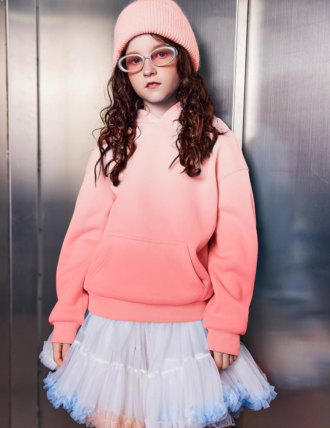 Arshiner Mädchen Kapuzenpullover Warm Fleece Kinder Hoodie Winter Pullover mit Tasche Sweatshirt für