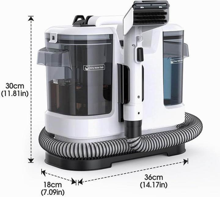 Lubluelu Powerful Suction Spot Cleaner Machine, 15KPA Handheld Upright Vacuum with Multi-Function To