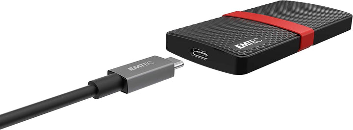 Emtec SSD 3.1 Gen1 x200 512GB Tragbar, schwarz, 512GB