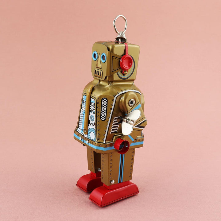 Freak Scene Superfreak Roboter - Space Robot - braun - Blechroboter - Retro Blechspielzeug, Braun