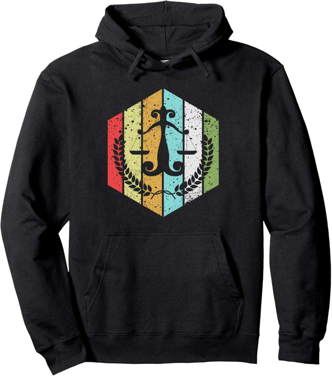 Balkenwaage Anwalt Anwältin Anwälte Richter Jurist Geschenk Pullover Hoodie
