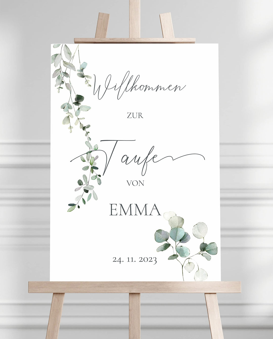 Manschin Laserdesign Willkommensschild Aluverbund personalisiert - Made in Germany - Welcome Willkom