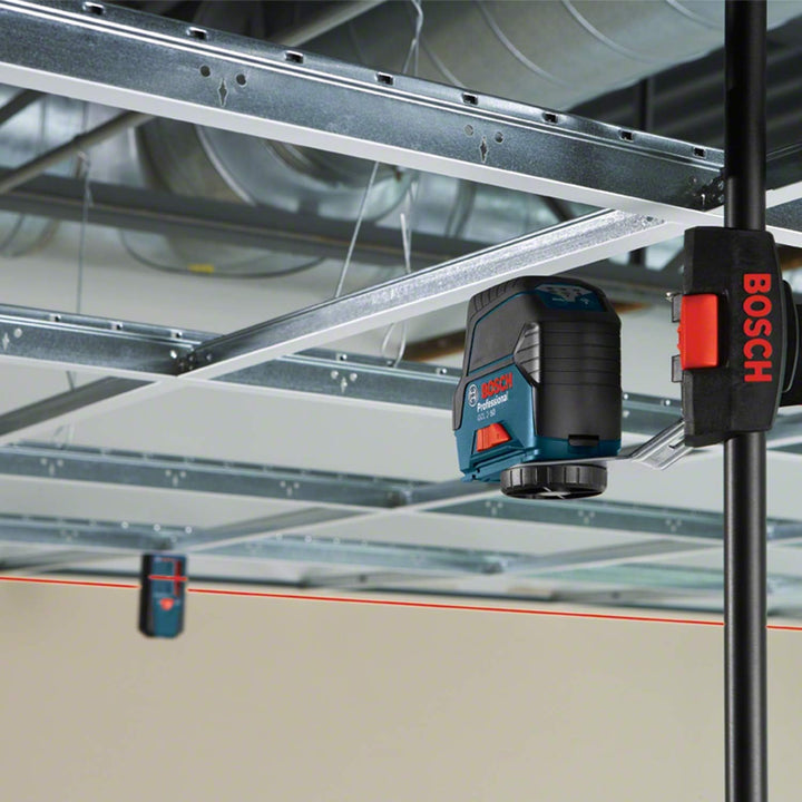 Bosch Professional Linienlaser GCL 2-50 C (roter Laser, Innenbereich, mit App-Funktion und Halterung