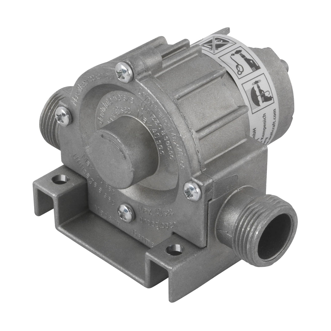 wolfcraft Bohrmaschinen Pumpe mit Metallgehäuse - Selbstansaugende Wasserpumpe mit bis zu 3000 l/h –