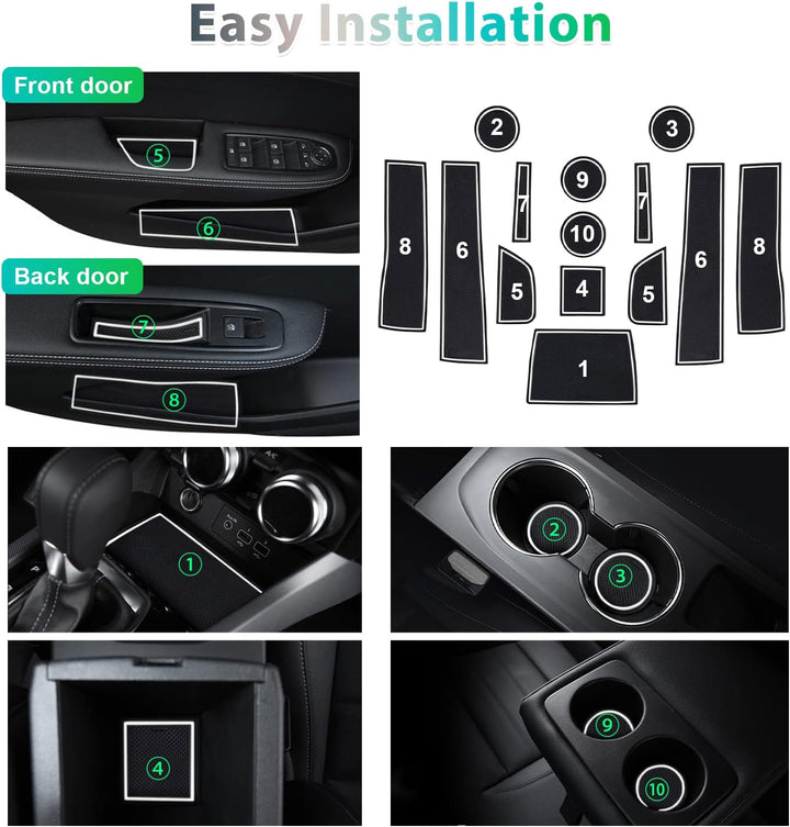 GAFAT Kompatibel mit Renault Arkana 2021 2022 2023 Antirutschmatten, Arkana Gummimatten, Mittelkonso