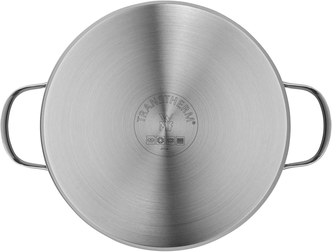 WMF Aparto Kochtopf gross 24cm, mit Glasdeckel, Fleischtopf, Induktionsgeeignet, 5,7l, Cromargan Ede