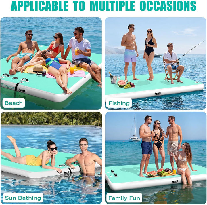 Aufblasbare Dock Schwimmende Plattform Aufblasbare Wasserhängematte, Multi Personen Aufblasbares Sch