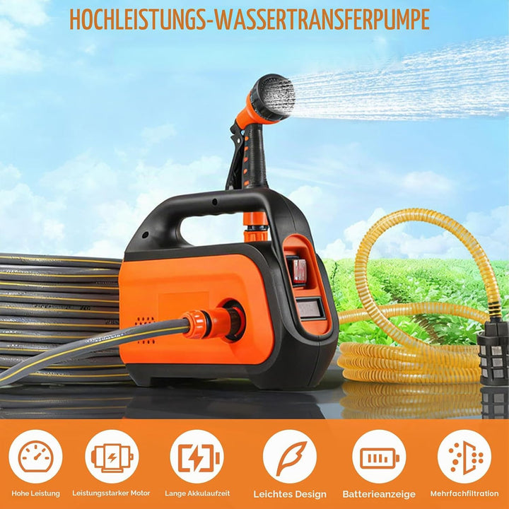 Roadtime Wasserpumpen für Makita 18V Akku(Ohne Akku),kabellose Gartenpumpe Tragbare Selbstansaugende
