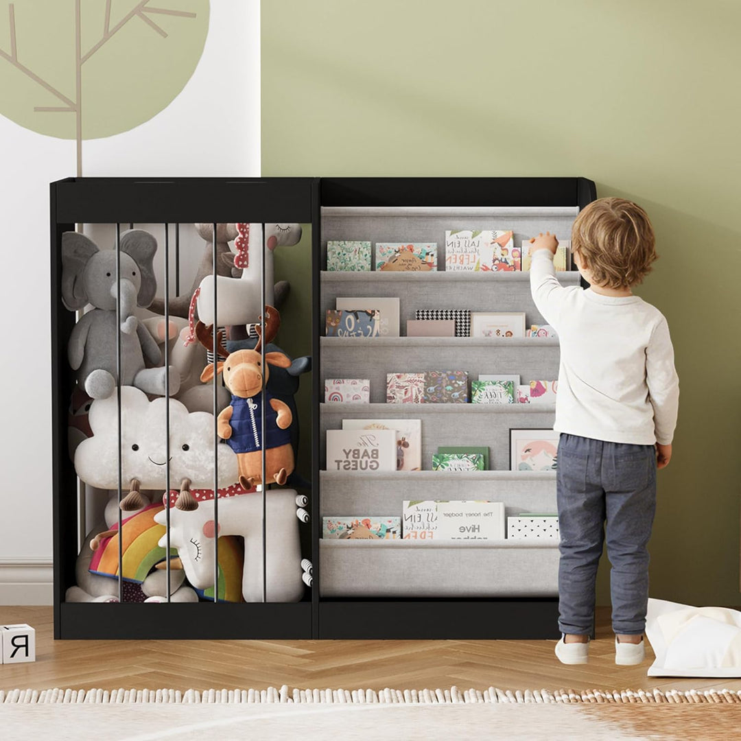 NACHES Kinder Bücherregal Spielzeugregal Kuscheltier Aufbewahrung Kinderregal Spielzeug-Organizer fü