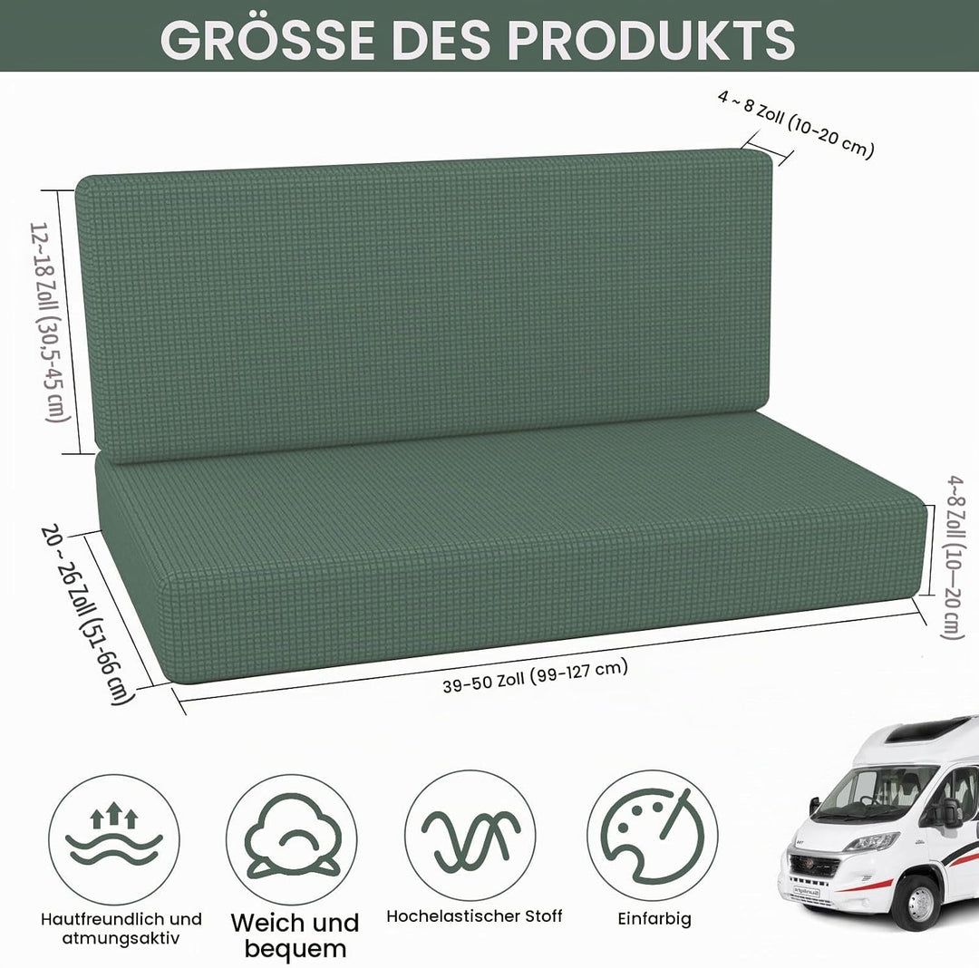 MeYuxg 2 Stück Wohnmobil Esstischkissenbezüge (1 Set), RV-Sitzbezüge, Waschbar Wohnwagen Polster, Wo