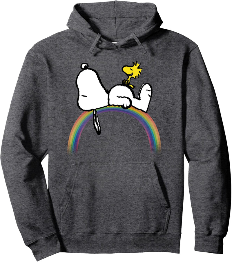 Erdnüsse Snoopy Woodstock Regenbogen Pullover Hoodie