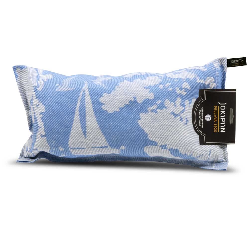 Jokipiin Premium Saunakissen 40 x 22 cm | 100% Made in Finland | ReisekissenLeinen Baumwolle