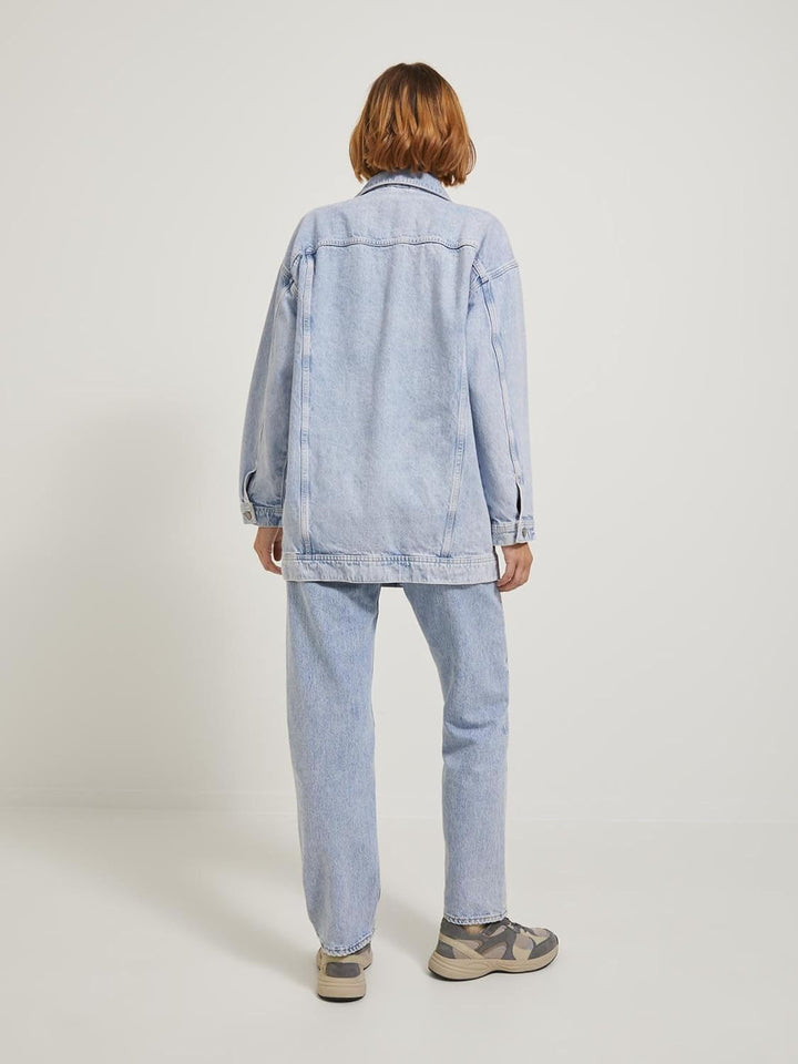 JACK &amp; JONES Damen JJXX JXALISON Oversized Long Jacket CR503 NOO XS Light Blue Denim, XS Light Blue