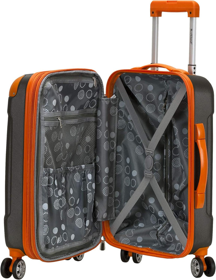 Rockland London Hardside Spinner Rad Gepäck, Dunkelgrau, Carry-On 20-Inch, London Hartschalen-Koffer