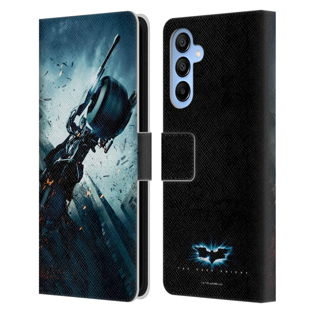 Head Case Designs Offizielle The Dark Knight Batman Batpod Wichtige Kunst Leder-Wallet-Hülle Kompati