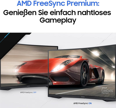 Samsung Odyssey G5 Curved Gaming Monitor C32G54TQBU, 32 Zoll, VA-Panel, WQHD-Auflösung, AMD FreeSync