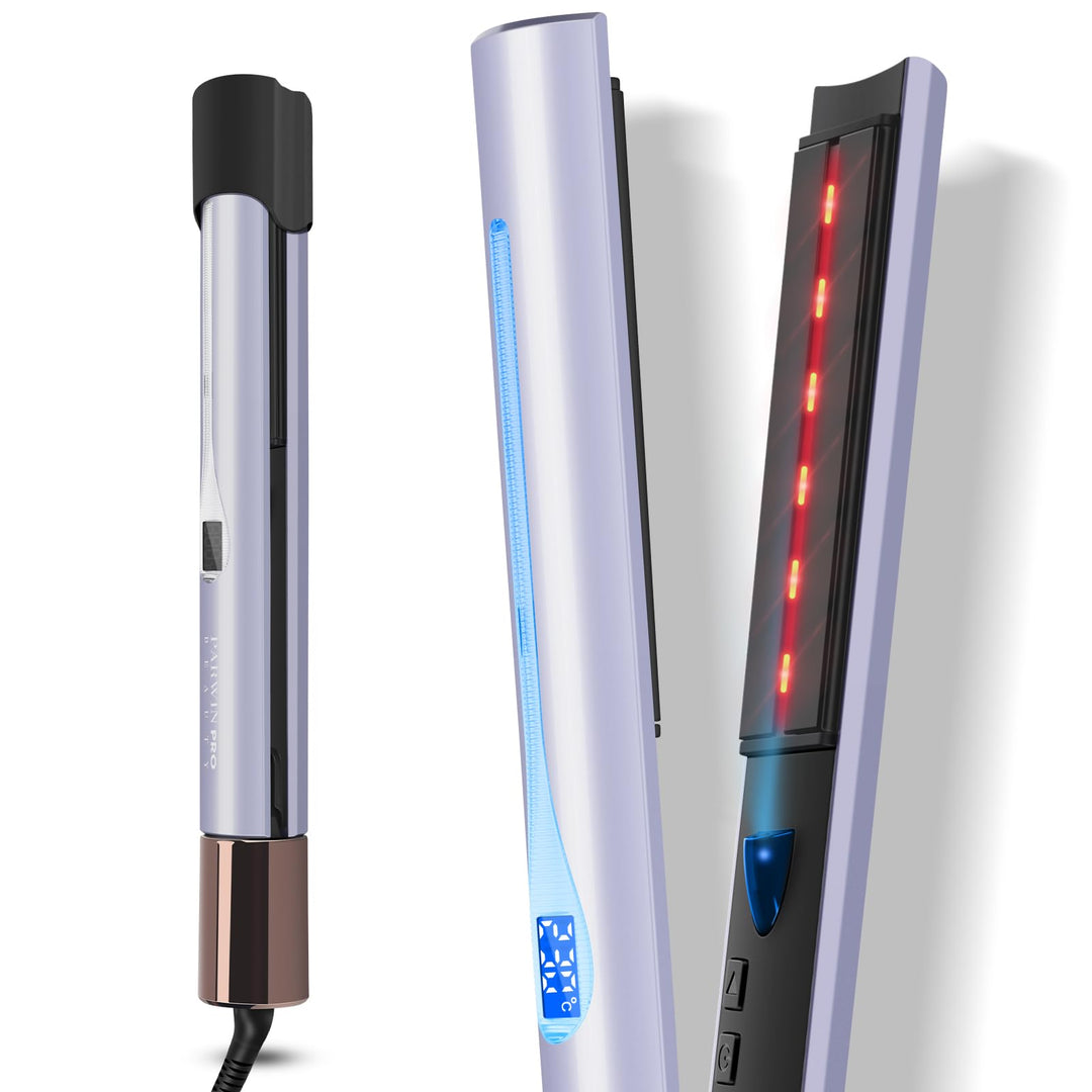 Infrarot-Ionen Haarglätter, PARWIN PRO BEAUTY 2 IN 1 Glätteisen Locken und Glätten, Infrarot- und Io