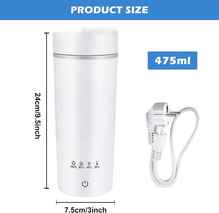 Kleiner Tragbarer Wasserkocher, Reise Wasserkocher Klein, 400ml Mini Electric Kettle, Tragbarer Elek