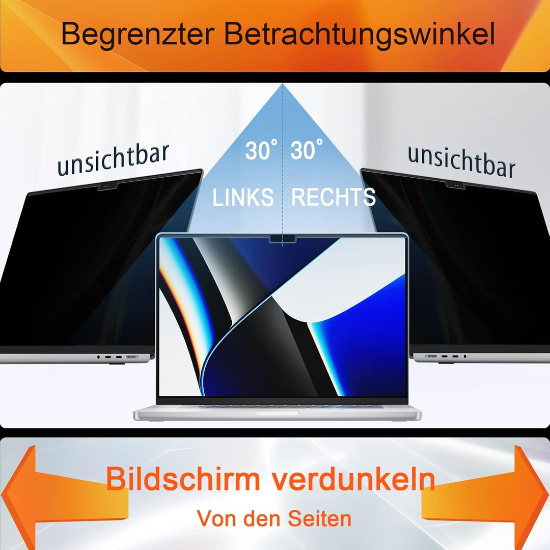Magnetischer Blickschutzfilter Kompatibel Mit MacBook Pro 13 Zoll (2016-2022,M1,M2)&MacBook Air 13 (