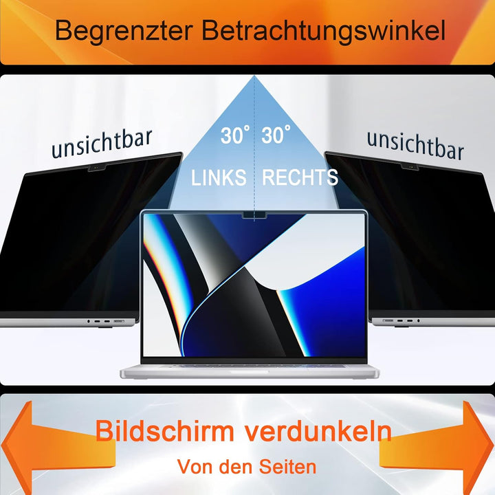 Magnetischer Blickschutzfilter Kompatibel Mit MacBook Pro 13 Zoll (2016-2022,M1,M2)&MacBook Air 13 (