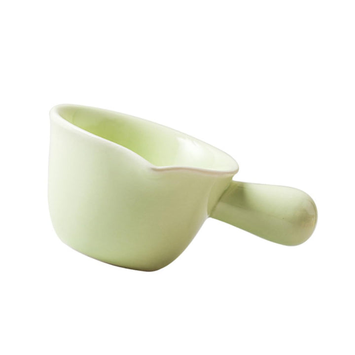 Toyvian Keramik Milchtopf Mit Griff, Mini Kleiner Kochtopf Hitzebeständig Vielseitig Als Porridge Su