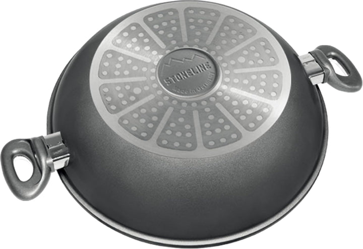 STONELINE® Gourmundo Made in Germany Servierpfanne 24 cm, auch für öl- und fettfreies Braten, Kratzf