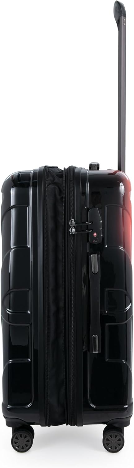 suitline - Mittegrosser Koffer, TSA, Neon Red S24-8801G-N-R Neon Red 65 cm (M), Neon Red 65 cm (M)