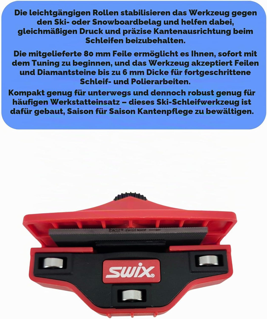 Swix Ski Kantenschleifer TA3008 Phantom R Edge Rot Einheitsgrösse, Rot Einheitsgrösse
