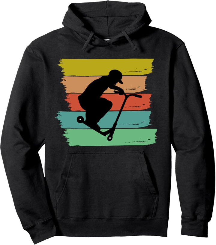 Stunt Tretroller Kids Skater Scooter Tricks Kinder Vintage Pullover Hoodie