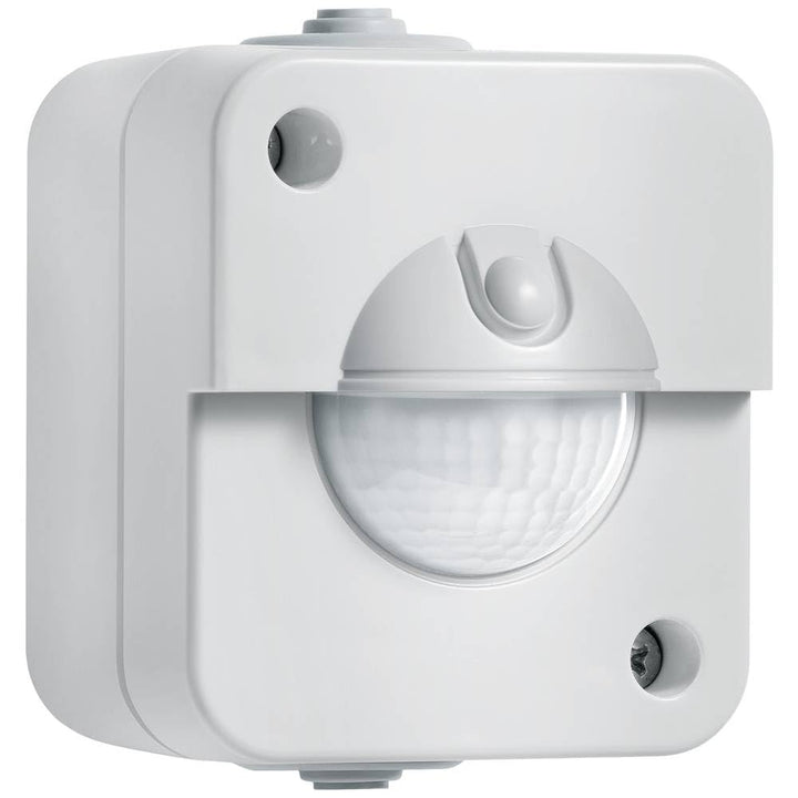 Steinel Bewegungsmelder IR 180 AP easy, Aufputz Sensorschalter, 180° Erfassung, Dämmerunsgsensor, LE