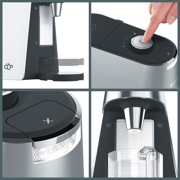 Breville HotCup Heisswasserspender | 3 kW schnell kochen | variable Dosierung und Höhenverstellung |