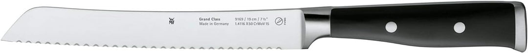 WMF Grand Class Brotmesser Wellenschliff 33 cm, Made in Germany, Brötchenmesser, Messer geschmiedet,