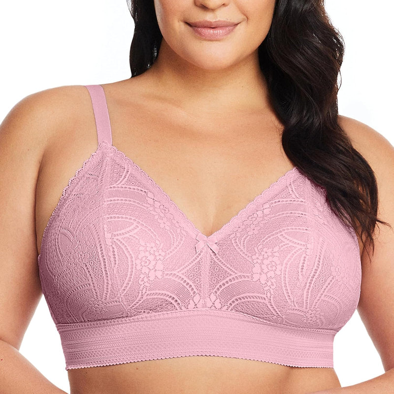 Glamorise Damen BH mit voller Abdeckung 85F Mauve, 85F Mauve