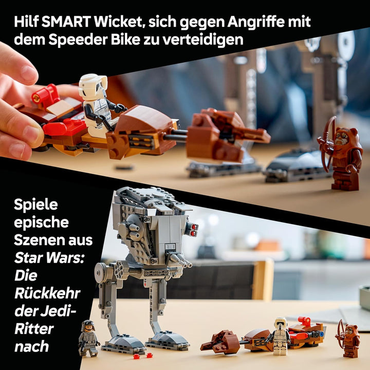 LEGO Star Wars 75424 SMART Play: at-ST Angriff auf Endor - Kompatibles Interaktives Spielzeug inkl.