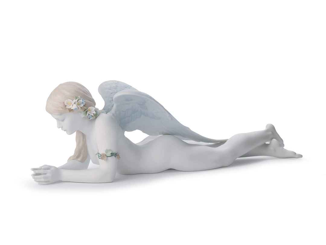 LLADRÓ Figur Bezaubernder Engel. Engel. Porzellan.