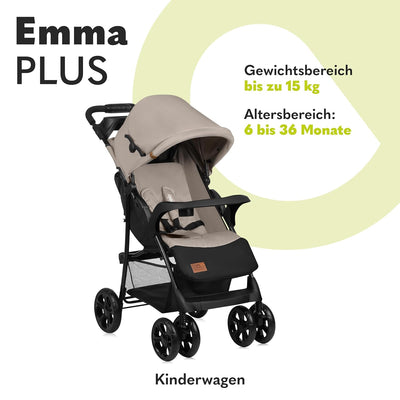 LIONELO Emma Plus Kinderwagen bis zu 15 kg, Kindersportwagen, leicht modern klein Buggy mit Liegepos