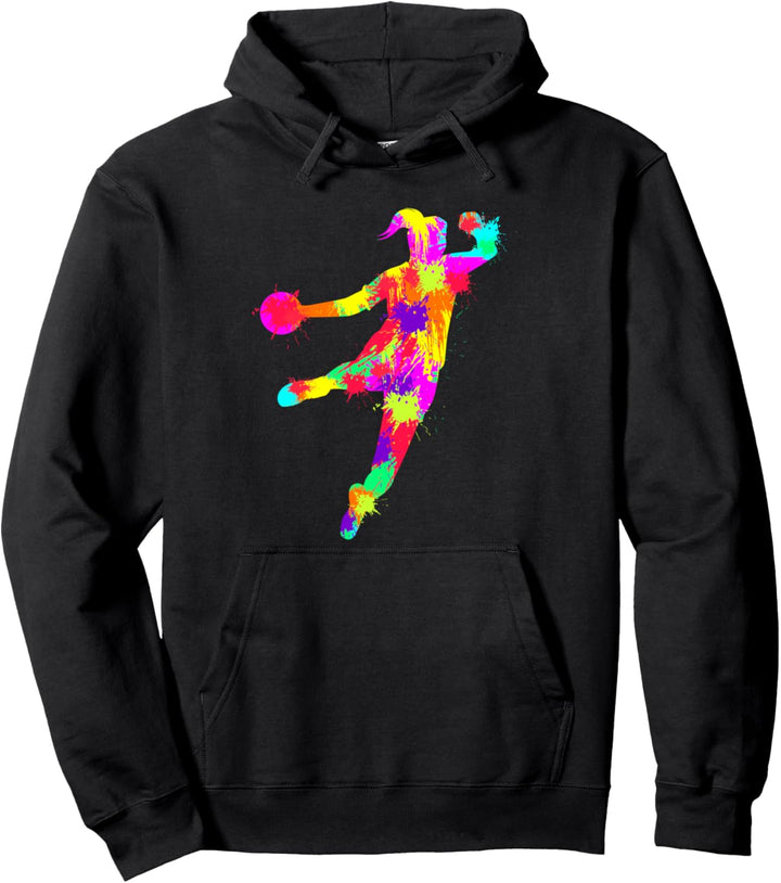 Handball Handballerin Handballspieler Mädchen Kinder Pullover Hoodie