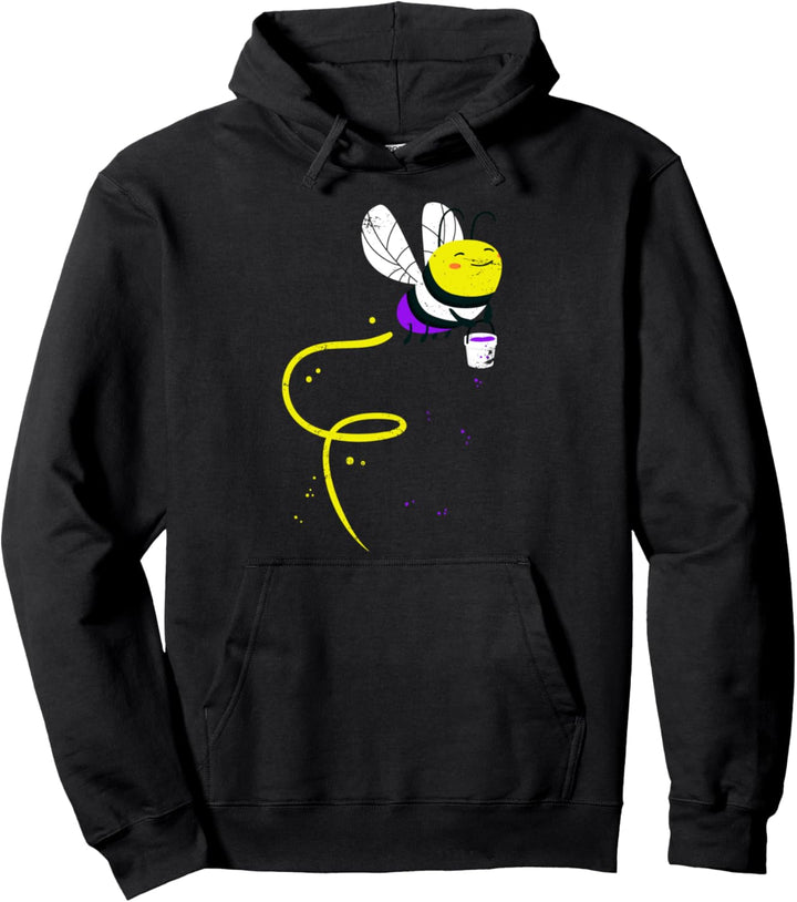 Queer LGBTQ CSD Gay Pride Geschenk Biene Nicht Binär Pullover Hoodie