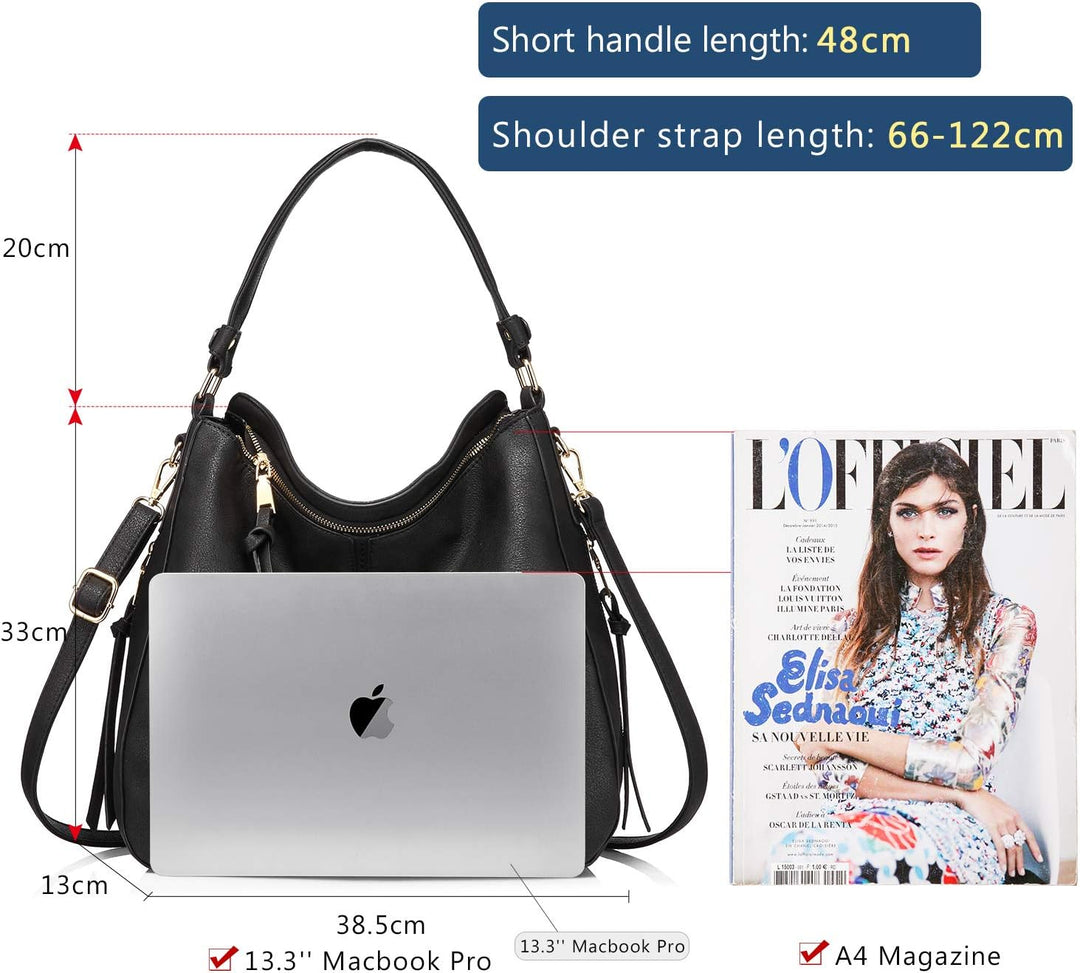 Realer Handtasche Damen Shopper Tasche Tote Leder Umhängetasche Gross Schultertasche Frau Elegant He