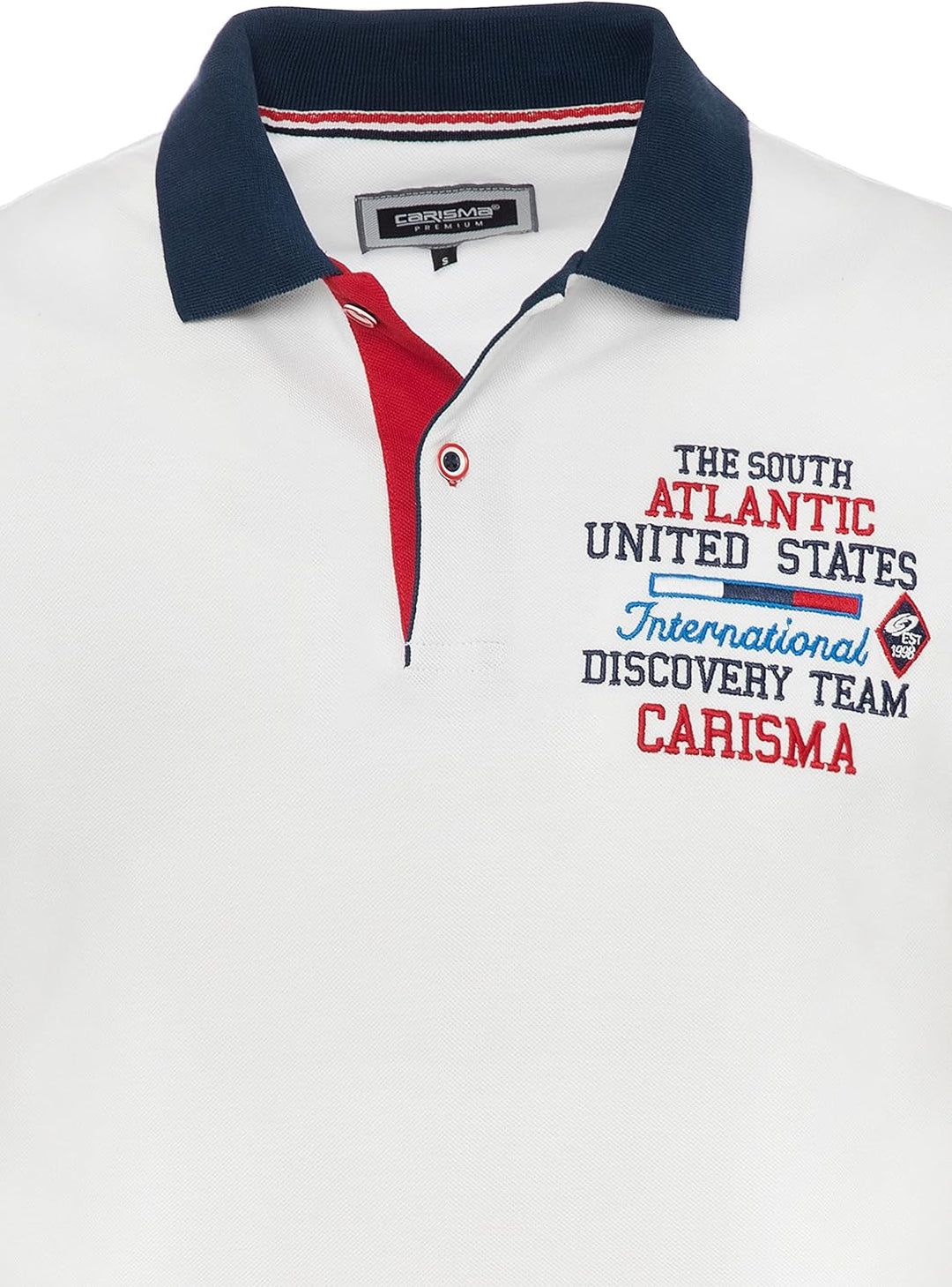 Carisma Kurzarm Poloshirt für Herren 100% Baumwolle ? Herren Polo Shirt mit Stickerei ? Angenehmes R