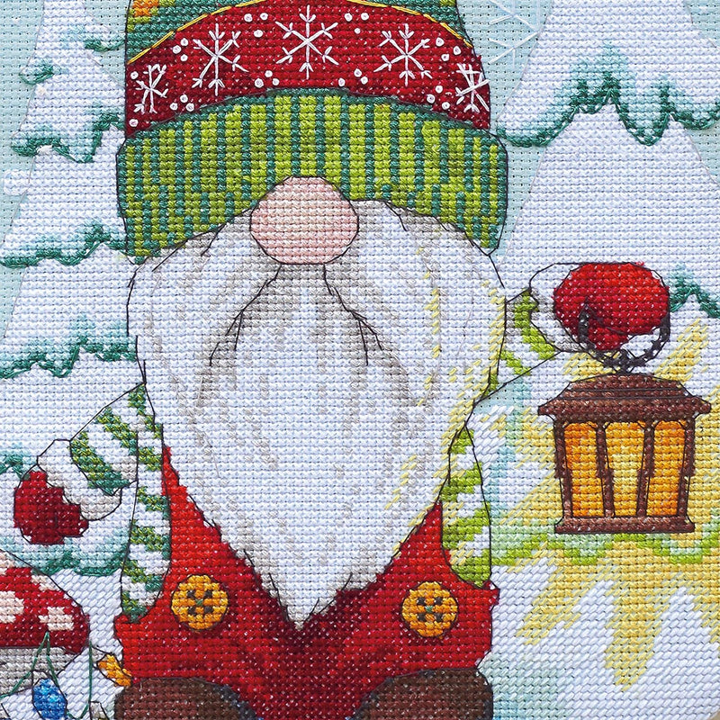 Dimensions Counted Cross Stitch Kit 16" Long-Gnome Stocking (14 Count)