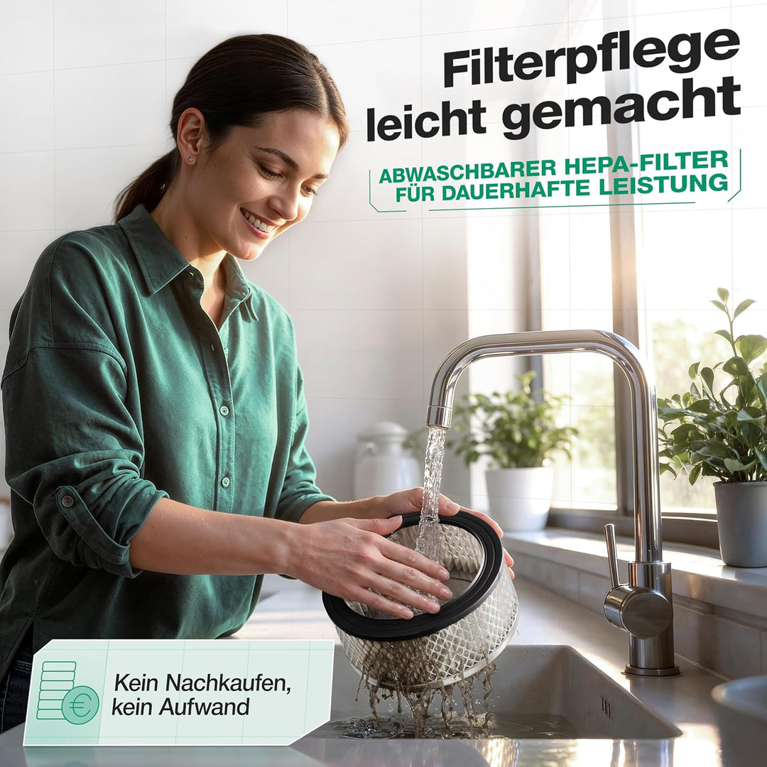 Aschesauger, 18L Tankvolumen, 1200 W Leistung, inkl. HEPA-Filter und Staubfilter, Aschesauger für Ka