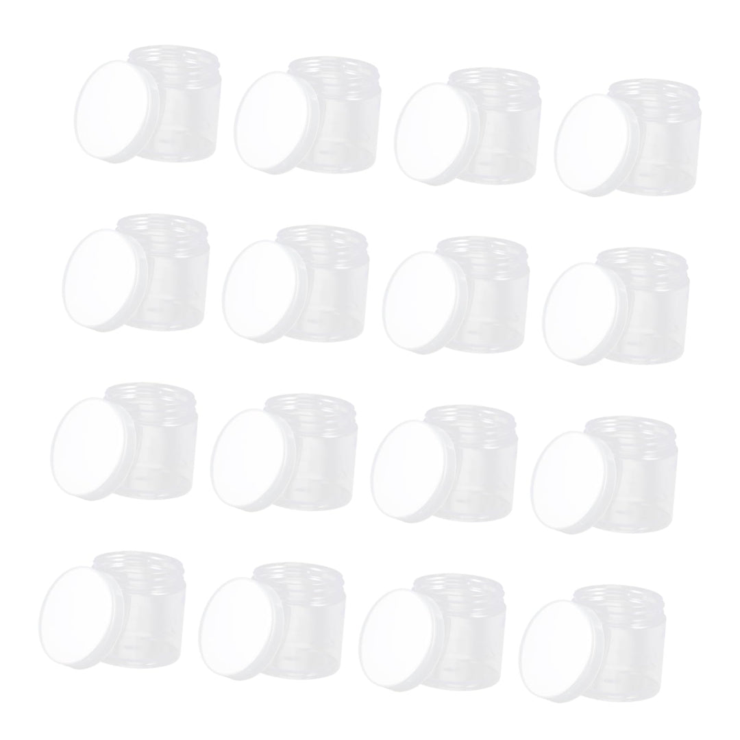 20 Stück Luftdichte Kunststoff Lebensmittelbehälter 200ml Rund Transparent Mit Deckel Vorratsflasche