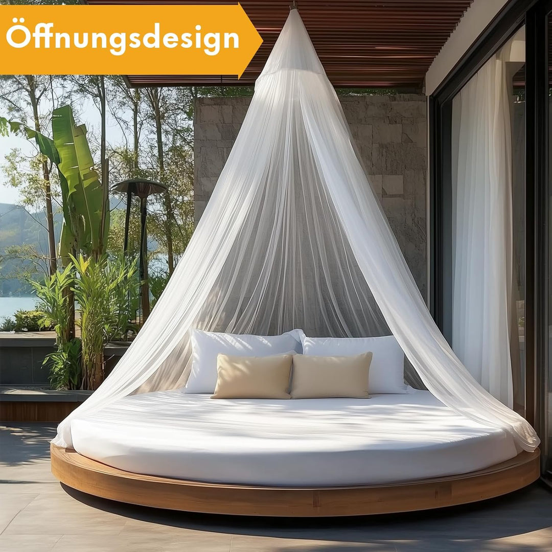 Twinkle Star Moskitonetz Reise mit Reisetasche und Aufhänge-Seil, Öffnungsdesign Mückennetz, 2,2m ho