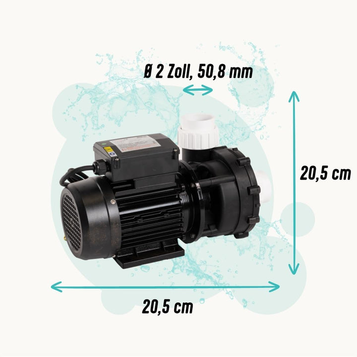 LIVIN' LX LP200 Jet Poolpumpen- Whirlpool umwälzpumpe 1.5kw/ 2HP & Pool Filterpumpe 535L/ Min Poolpu