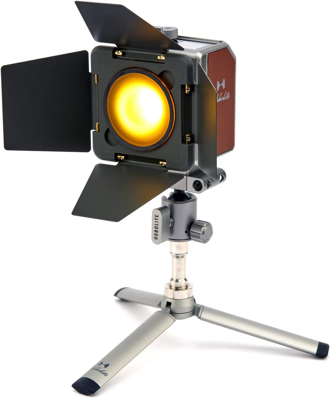 Hobolite Barndoors, Abschirmklappen-Set für Mini LED-Dauerlicht für Fotografie (20W) Mini Barndoor-S