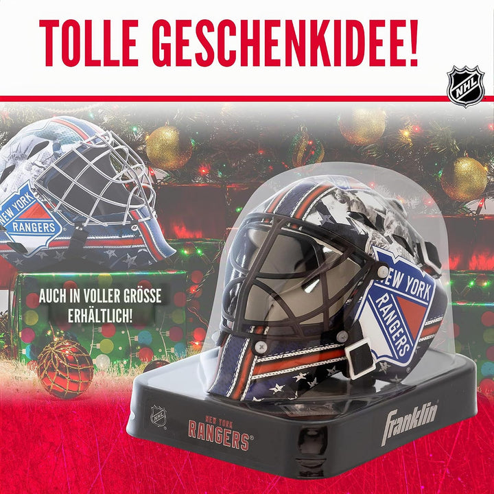 Franklin Sports NHL Team Logo Mini Hockey Goalie Mask with Case - Collectible Goalie Mask with Offic
