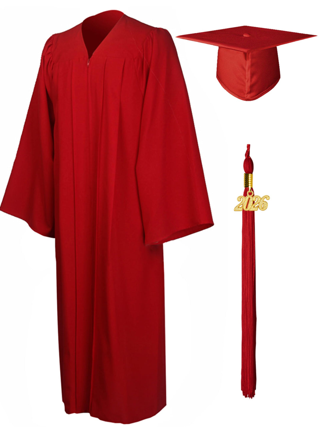 GraduationMall Abschluss Talar Doktorhut 2026 Abschlussoutfit für Abitur,Bachelor,Master,Akademische