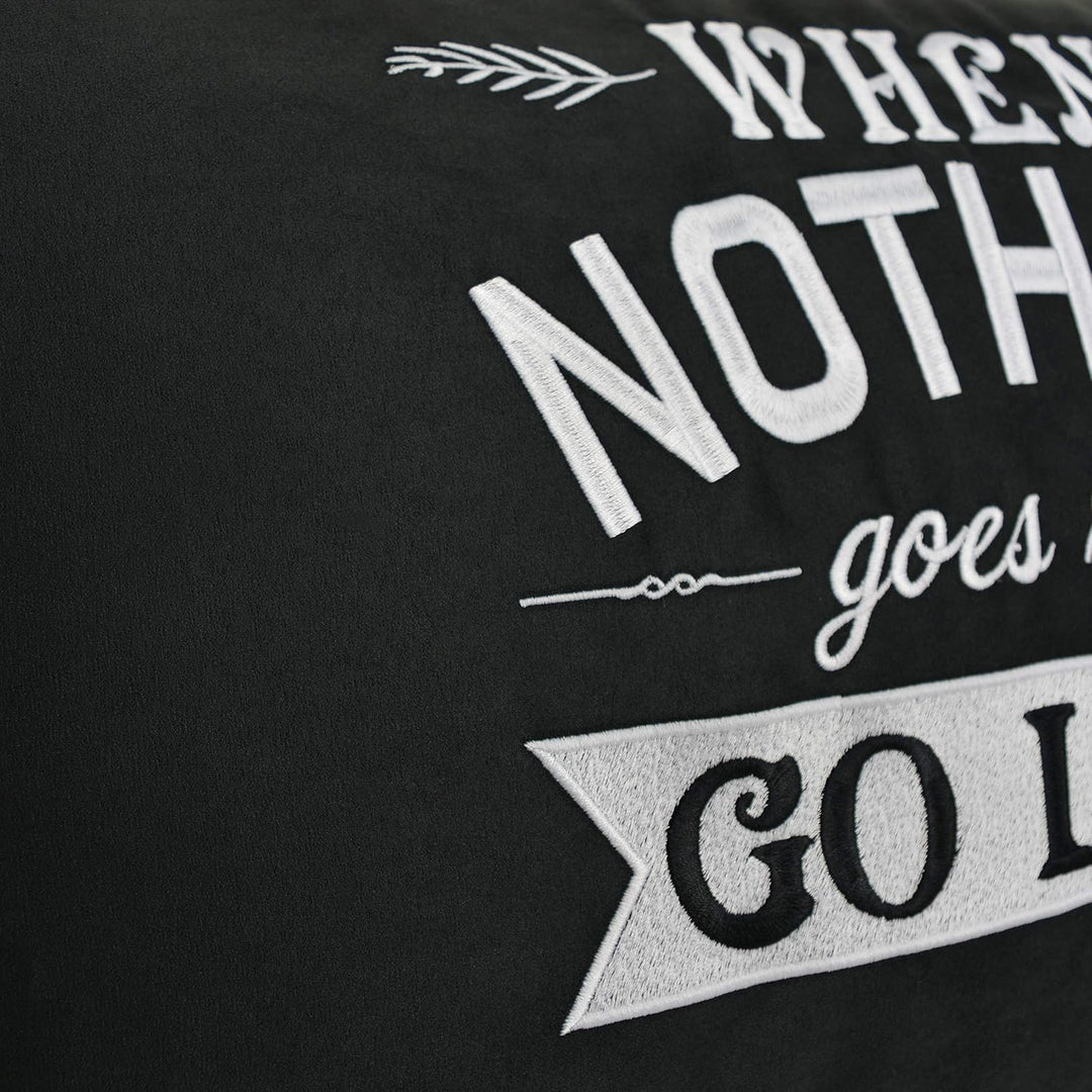 EXPRESS-STICKEREI Lustiges Dekokissen Dekoration Kissen mit Füllung | Motivation Zierkissen Sofakiss