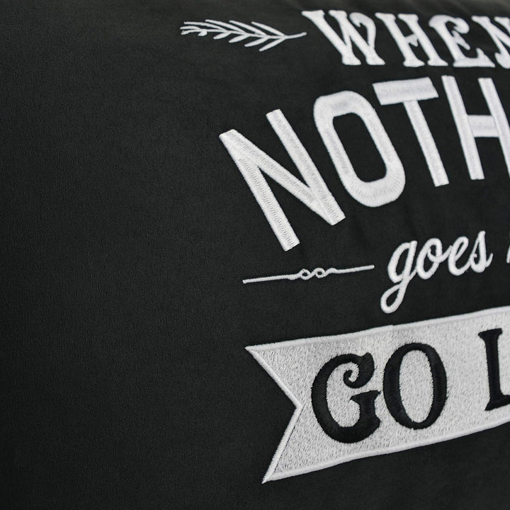 EXPRESS-STICKEREI Lustiges Dekokissen Dekoration Kissen mit Füllung | Motivation Zierkissen Sofakiss